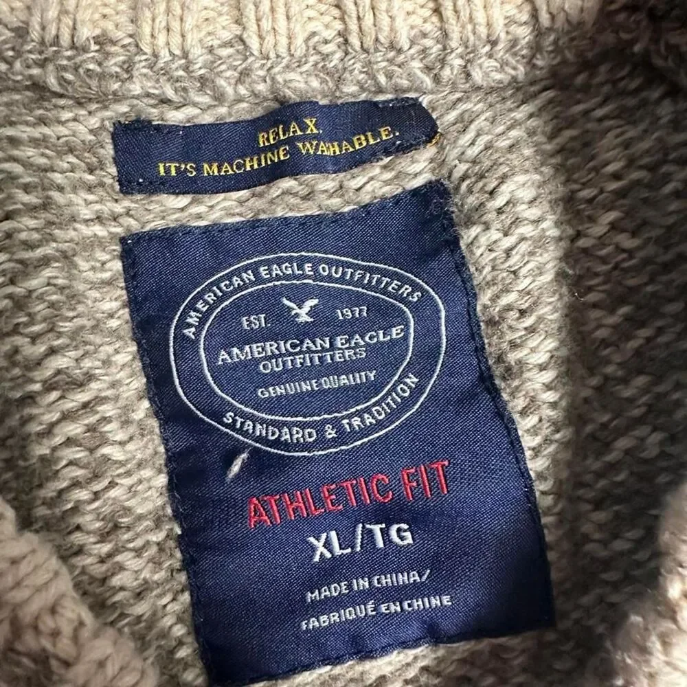 American-eagle Men's Grey Jumper